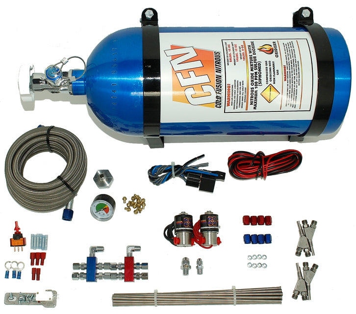 4cylinder - 100-400 Hp single stage complete kit with SUPERMAX nozzles